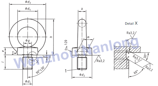 DIN 580 - Lifting Eye Bolts